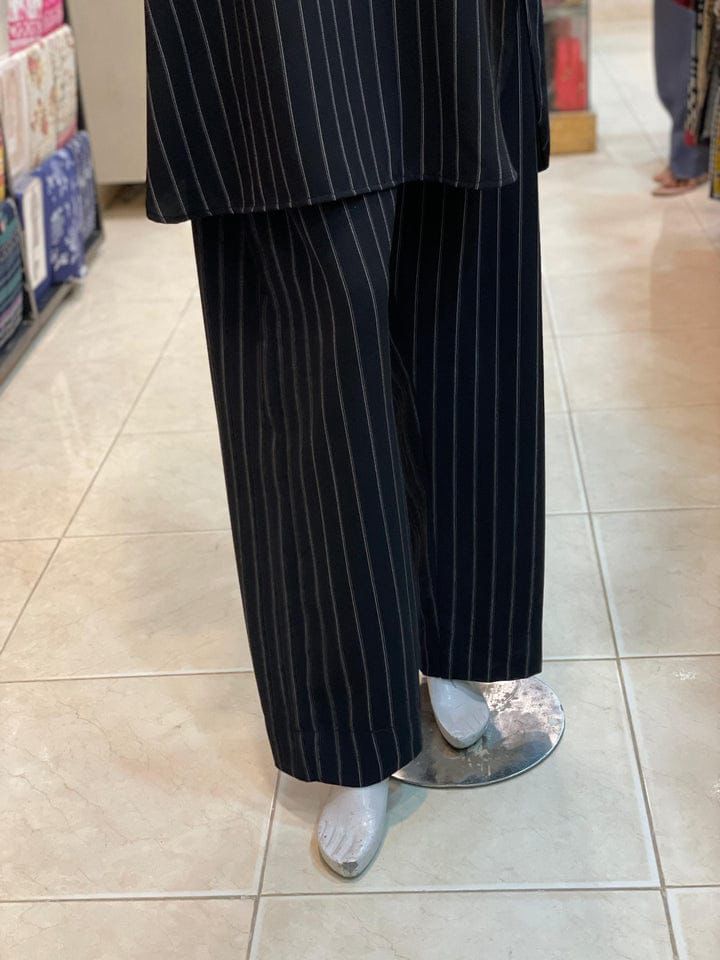 Black white lining 2 pc western