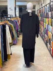 Black white lining 2 pc western